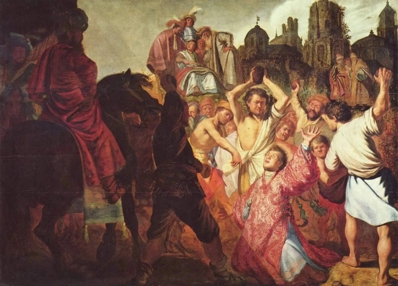 Stenandet av Sankt Stefan - Rembrandt