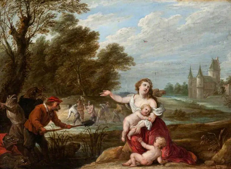 Latone och de lycianska bönderna - David Teniers den yngre