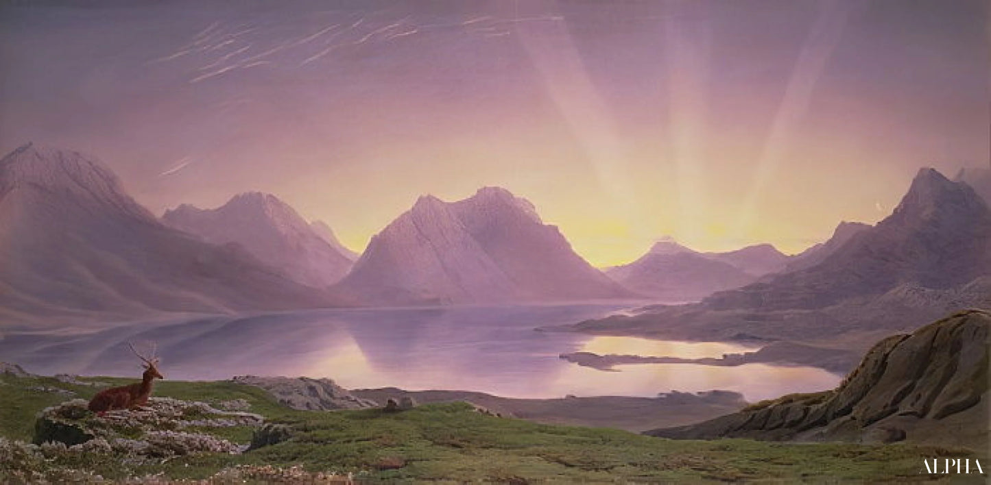 L'aube Loch Torridon - William Turner - Reproductions de tableaux et peintures haut de gamme