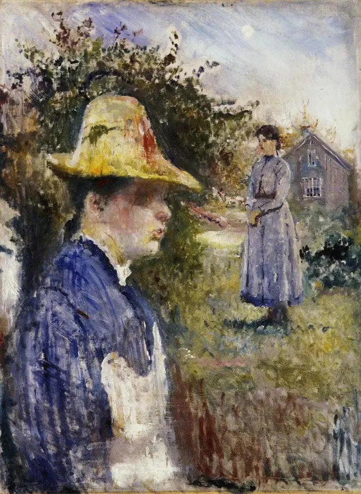 Laura och Inger i sommarens sol - Edvard Munch