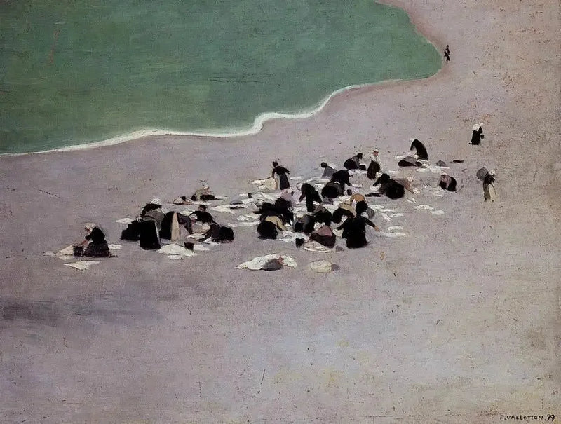 Tvättmaskiner i Étretat - Félix Vallotton