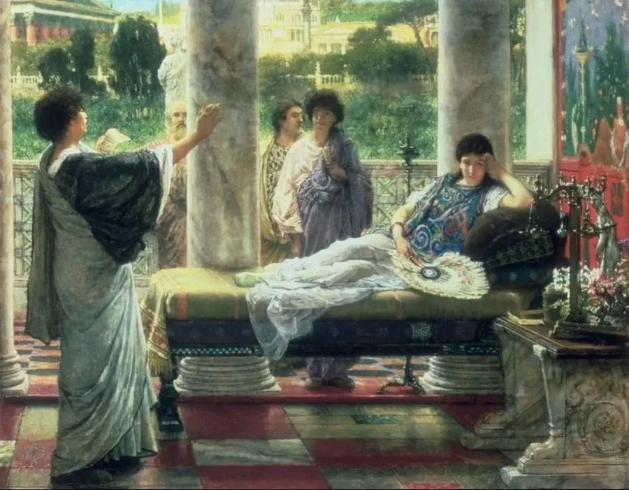 Anacréon lisant ses poèmes chez Lesbie - Lawrence Alma-Tadema
