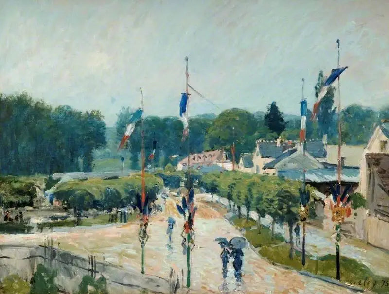 Den 14 juli i Marly - Alfred Sisley