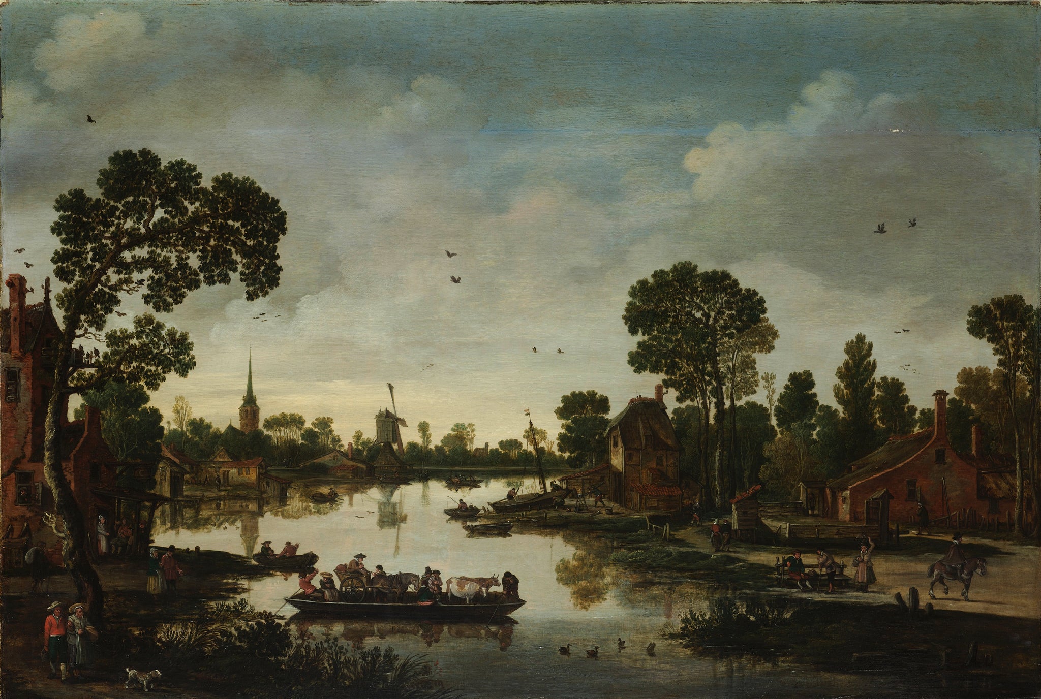 Le Bac - Esaias van de Velde, 1622, Rijksmuseum