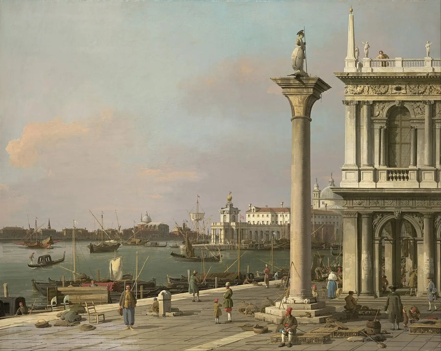 San Marco-bassinet från Piazzetta - Canaletto