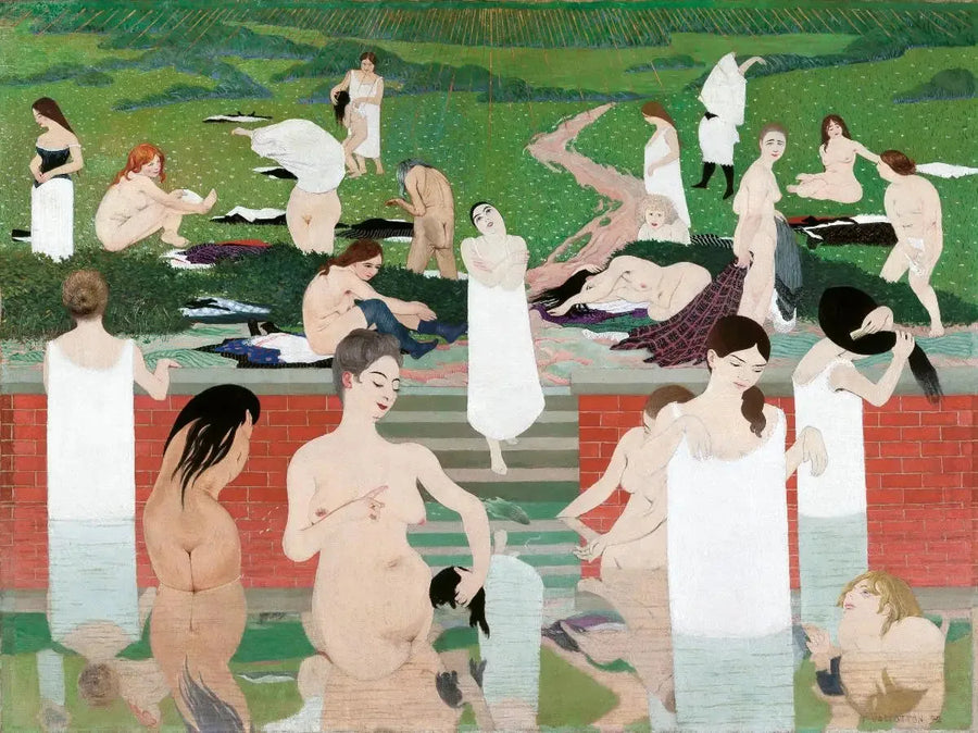 Sommar kvällsdopp - Félix Vallotton