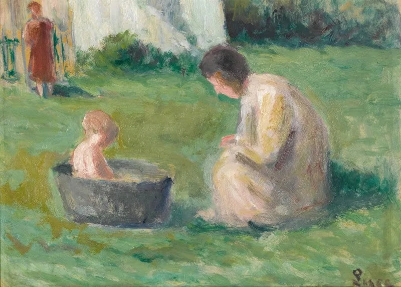 bad för bebis - Maximilien Luce