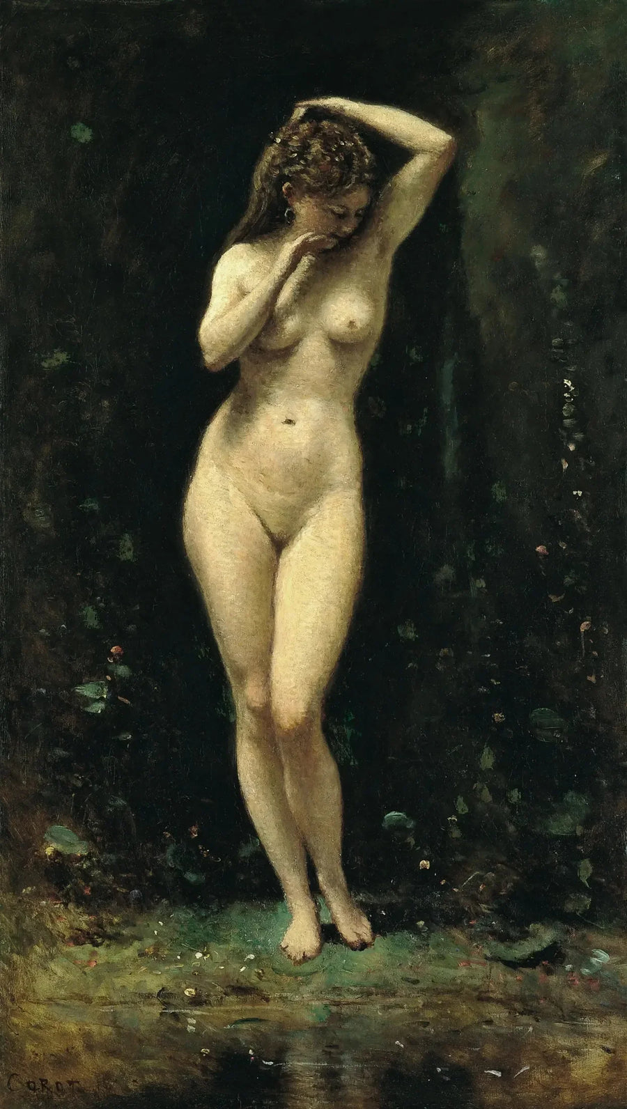 Dianes bad (La Fontaine) - Jean-Baptiste Camille Corot
