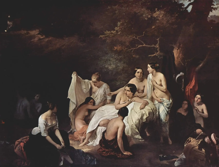 Nymfarnas bad - Francesco Hayez