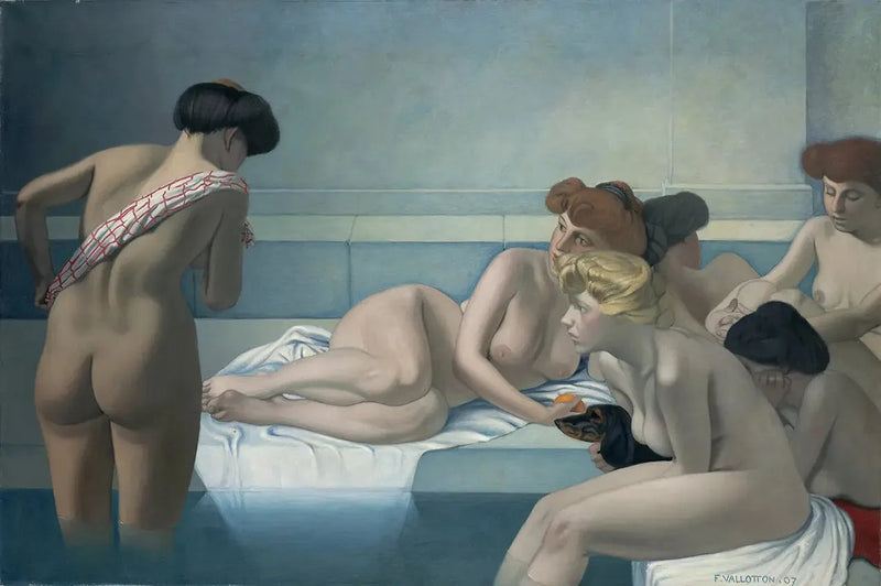 Det turkiska badet - Félix Vallotton