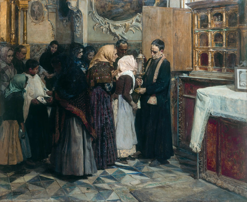 Kyssen vid reliken - Joaquín Sorolla