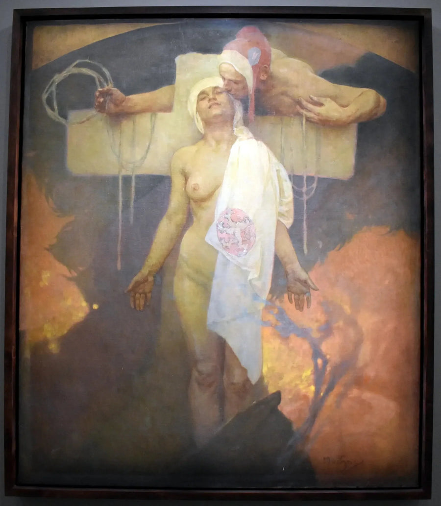 Fransens kyss till Böhmen - Alphonse Mucha