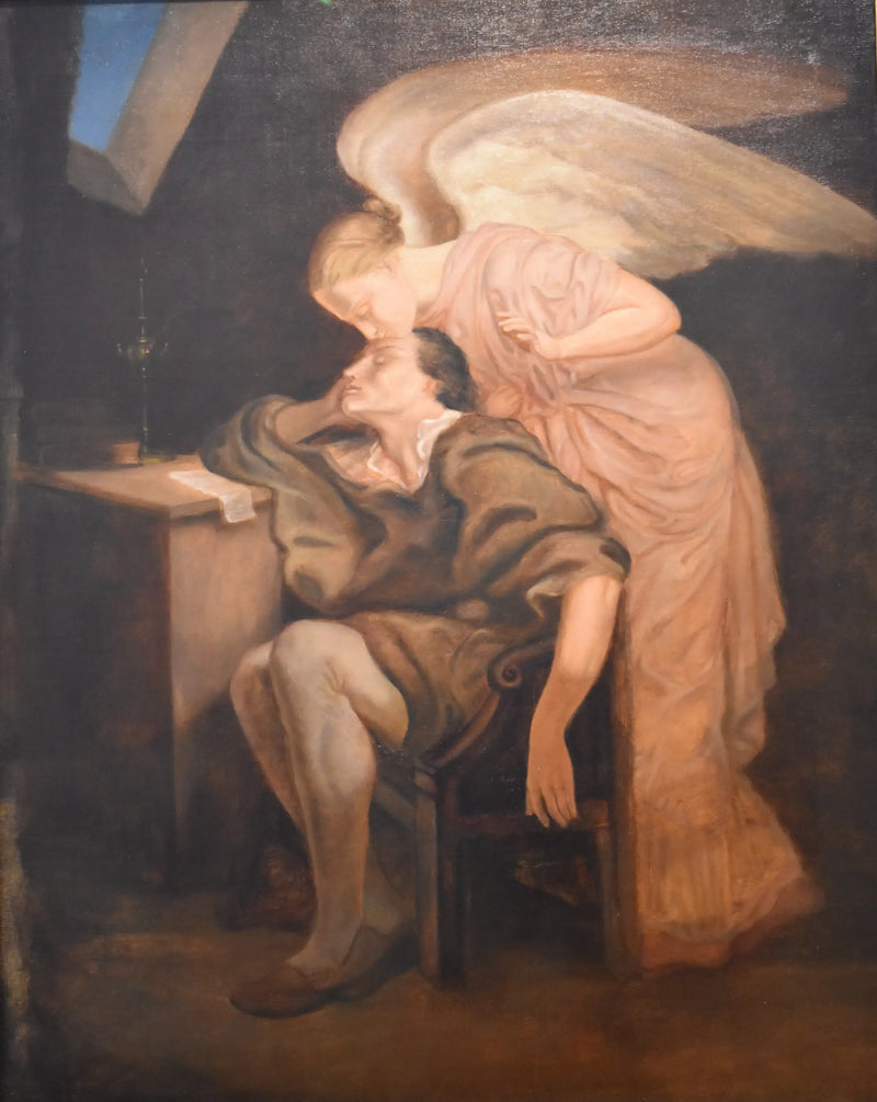 Kyssen från musan, efter Frillié - Paul Cézanne