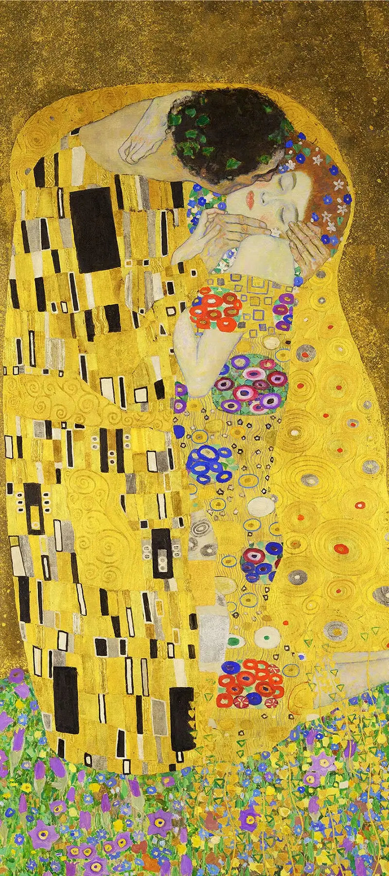 💛 Kyssen (Detalj II) – Gustav Klimt (1907–1908)