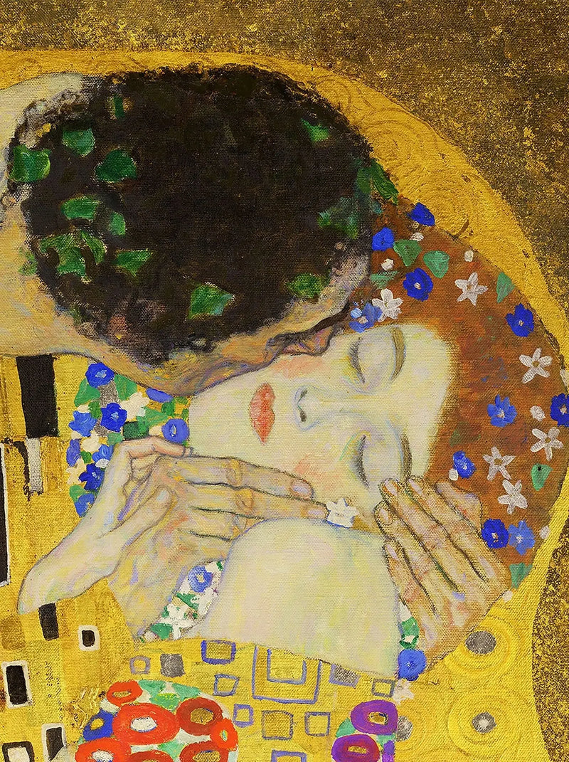 💋 Kyssen (Detalj IV) – Gustav Klimt (1907-1908)