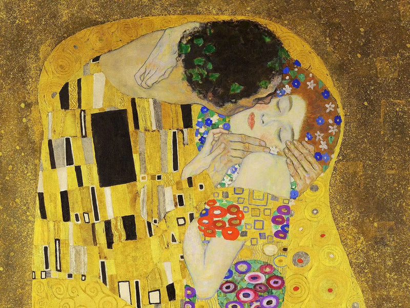 💋 Kyssen – Gustav Klimt (Detalj) (1907-1908)