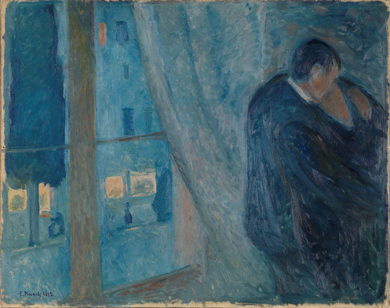 Kyssen vid fönstret - Edvard Munch