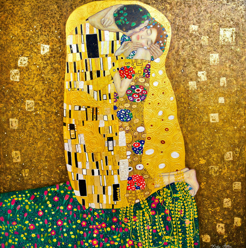 Kyssen Återuppfunnen av Master Apollon | 200 x 200 cm
