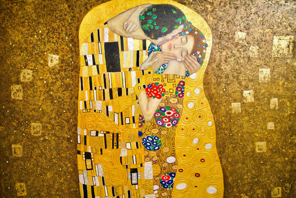 Le Baiser Réimaginé par Master Apollon | 200 x 200 cm image 4 reproduction réalisée par Alpha Reproduction