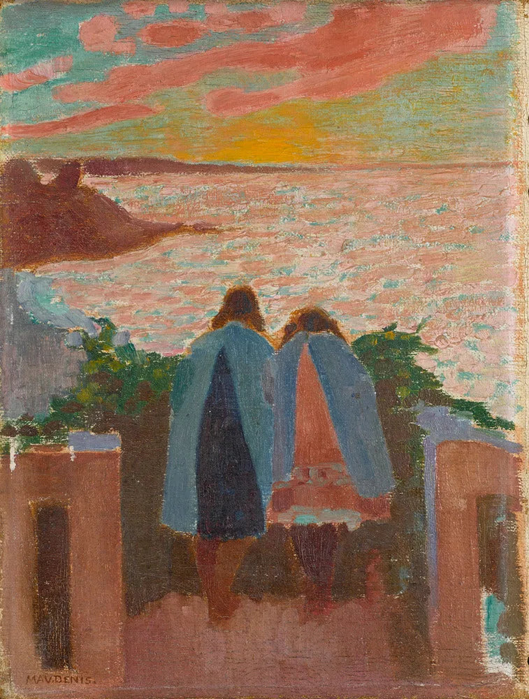 Silencios balkong vid solnedgången - Maurice Denis