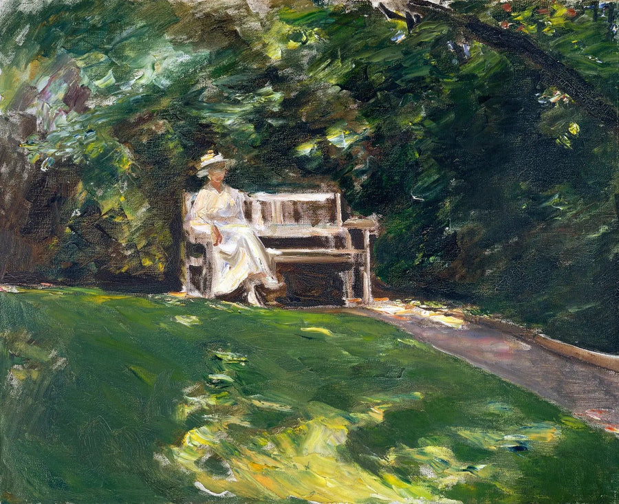 Trädgårdsbänken - Max Liebermann