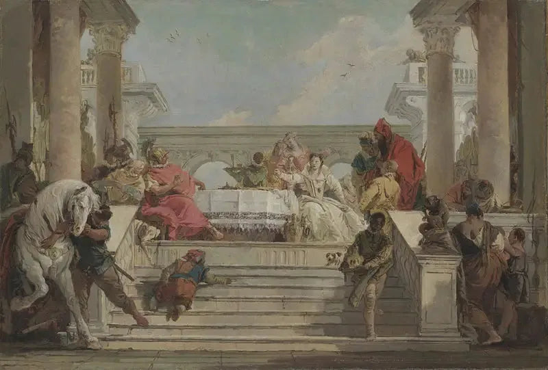 Cleopatras festmåltid - Giovanni Battista Tiepolo