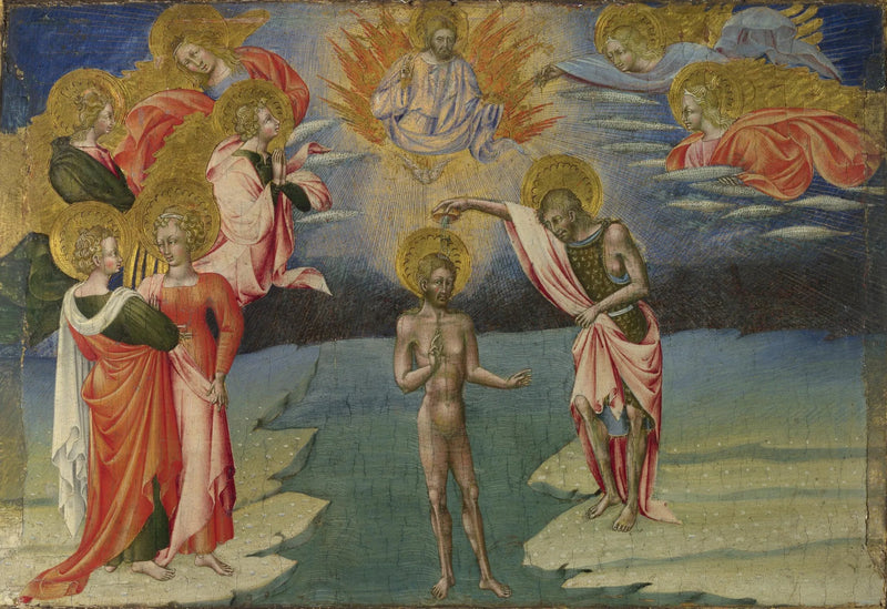 Dopet av Kristus: Prädellpanelen - Giovanni di Paolo