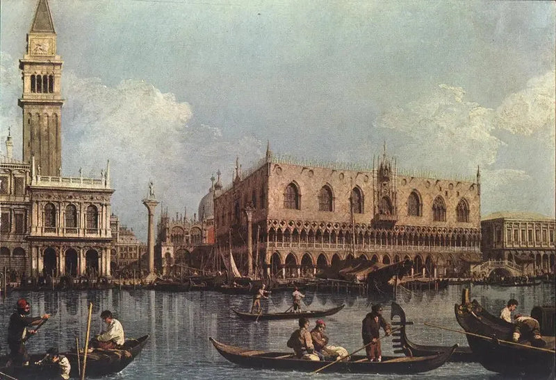 Saint-Marc-bassängen sett från Douane-punkten - Canaletto