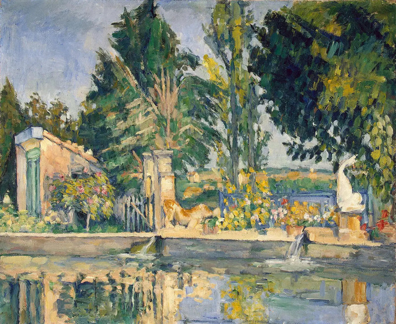 Bassängen vid Jas de Bouffan - Paul Cézanne