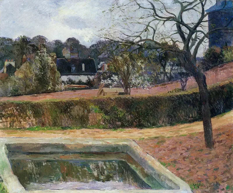 Bassängen, eller Den fyrkantiga bassängen - Paul Gauguin