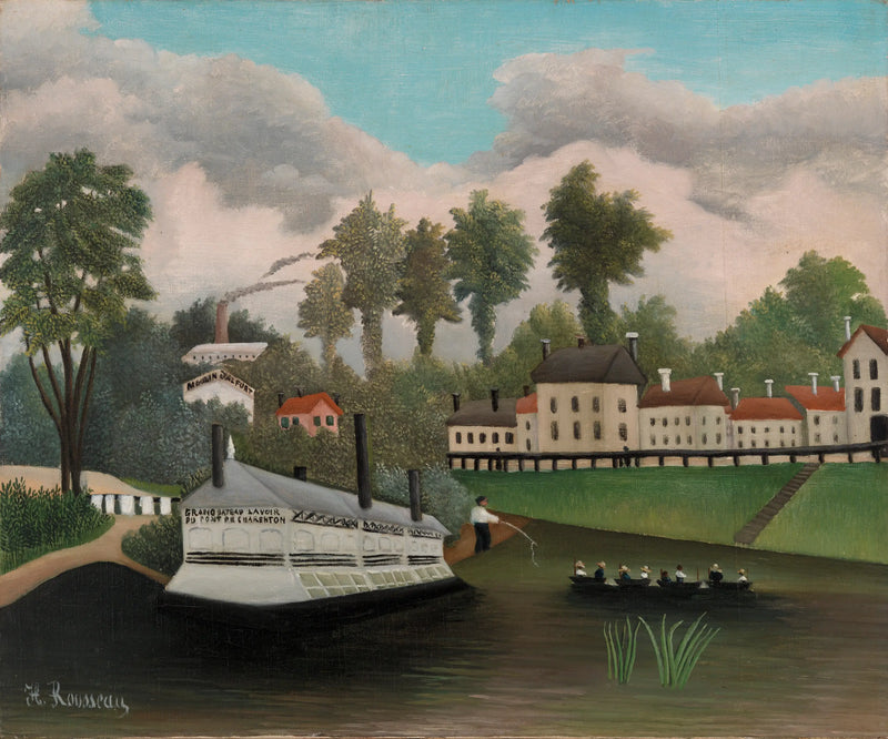 Båttaket vid Charenton-bron - Henri Rousseau