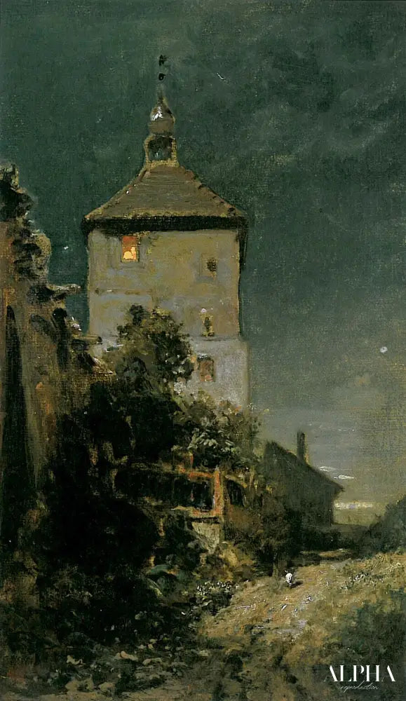 Le Blasturm à Schwandorf - Carl Spitzweg - Reproductions de tableaux et peintures haut de gamme