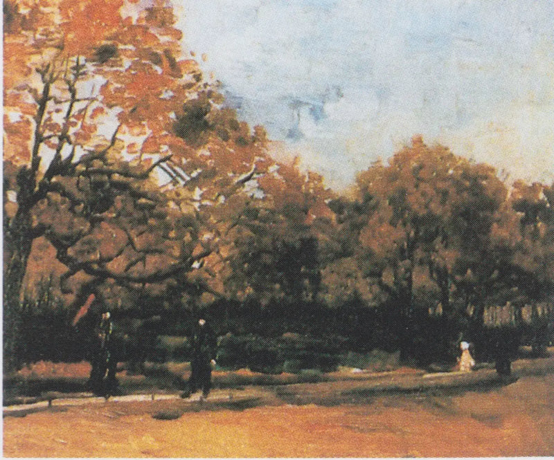 Bois de Boulogne med förbipasserande - Vincent van Gogh