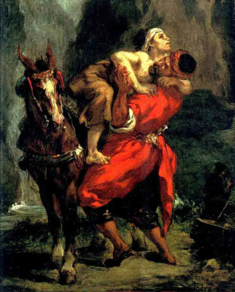 Den gode samariten - Eugène Delacroix