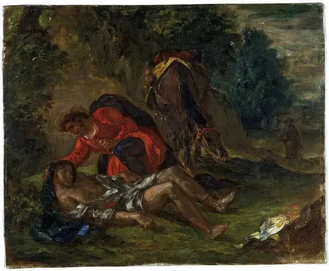 Den gode samariten - Eugène Delacroix