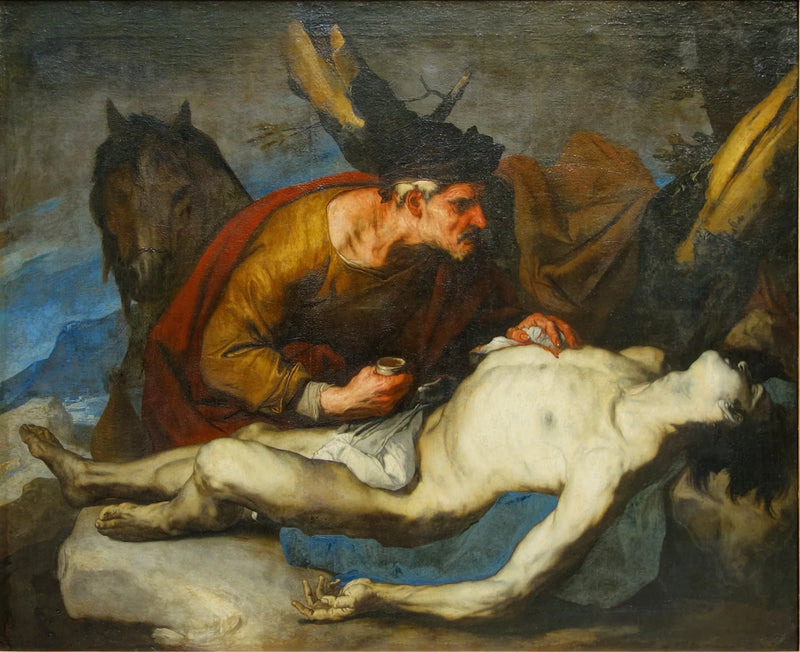 Den gode samariten - Luca Giordano