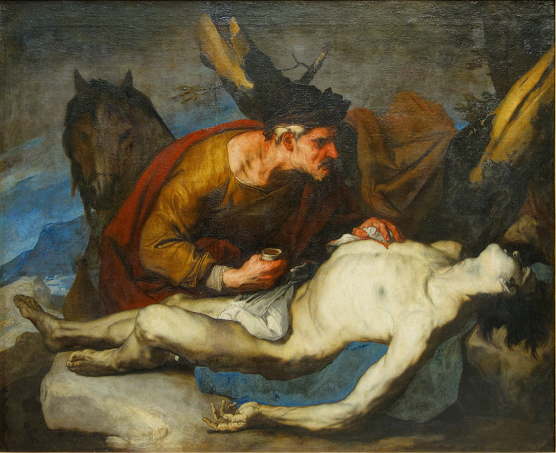Den gode samariten - Luca Giordano