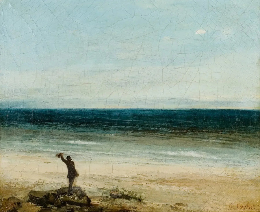 Strandkanten vid Palavas - Gustave Courbet
