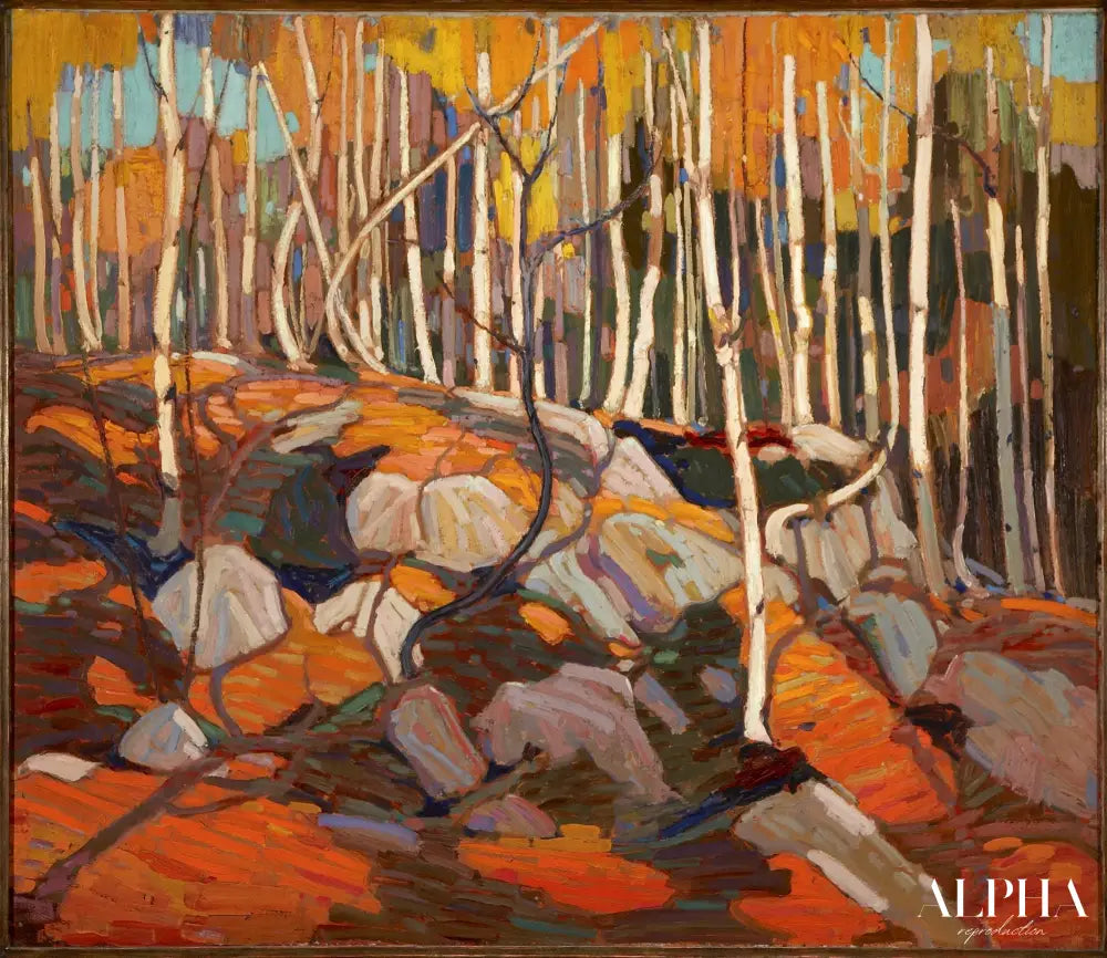 Le bosquet de bouleaux, automne - Tom Thomson - Reproductions de tableaux et peintures haut de gamme