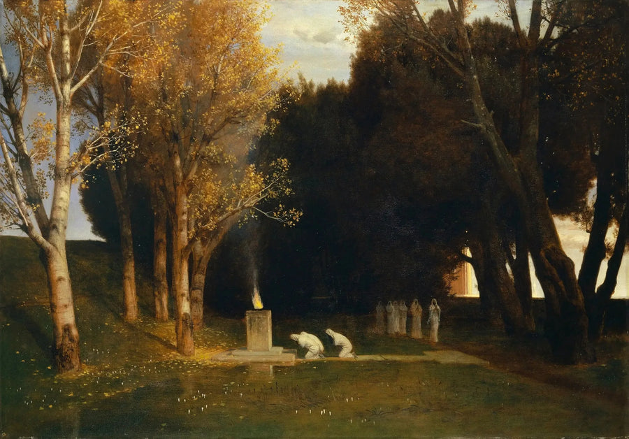Den heliga skogen - Arnold Böcklin