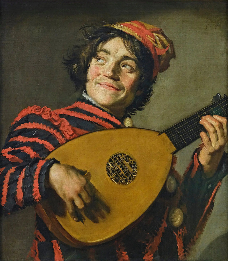 Clownen med lutan - Frans Hals