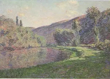 Le Bras de Jeufosse, eftermiddagseffekt - Claude Monet