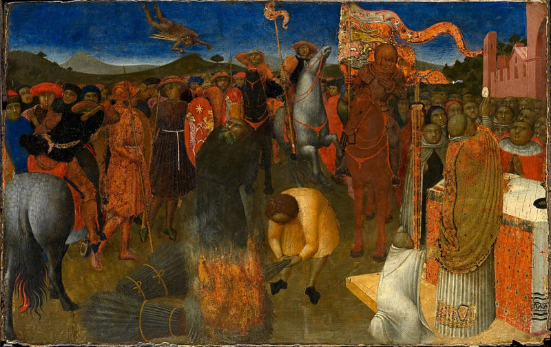 Häxbränningen av en kättare - Stefano di Giovanni (Sassetta)