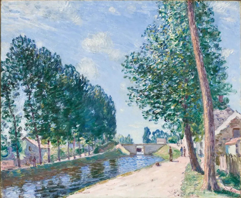 Kanalen Loing i Moret - Alfred Sisley