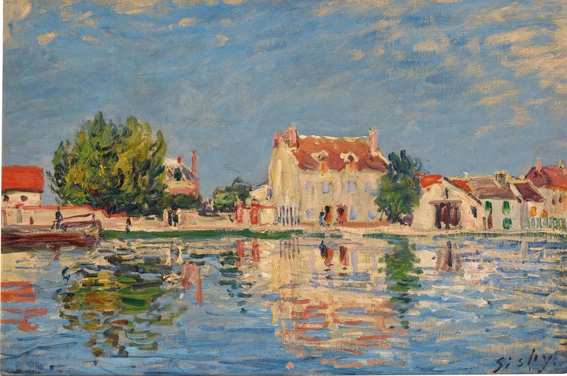 Kanalen Loing i Saint-Mammès - Alfred Sisley