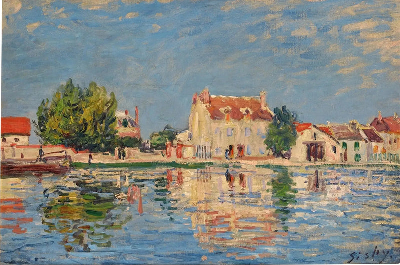 Kanalen Loing i Saint-Mammès - Alfred Sisley