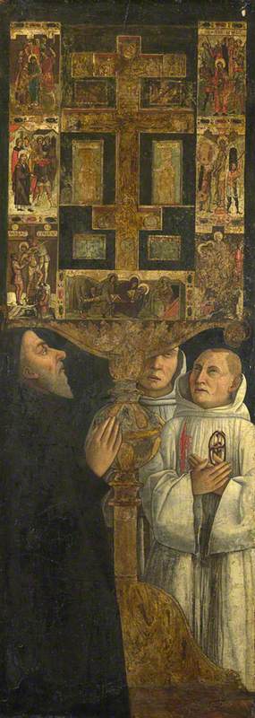 Cardinal Bessarion med Bessarion-relikskrin - Gentile Bellini