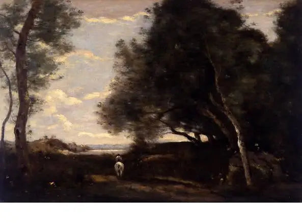 Ryttaren vid skogsbrynet - Jean-Baptiste Camille Corot