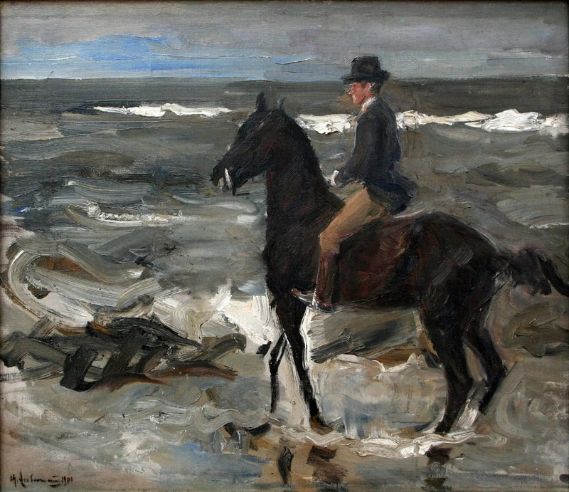 Ryttaren på stranden - Max Liebermann