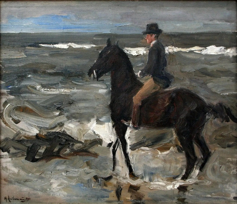 Ryttaren på stranden - Max Liebermann